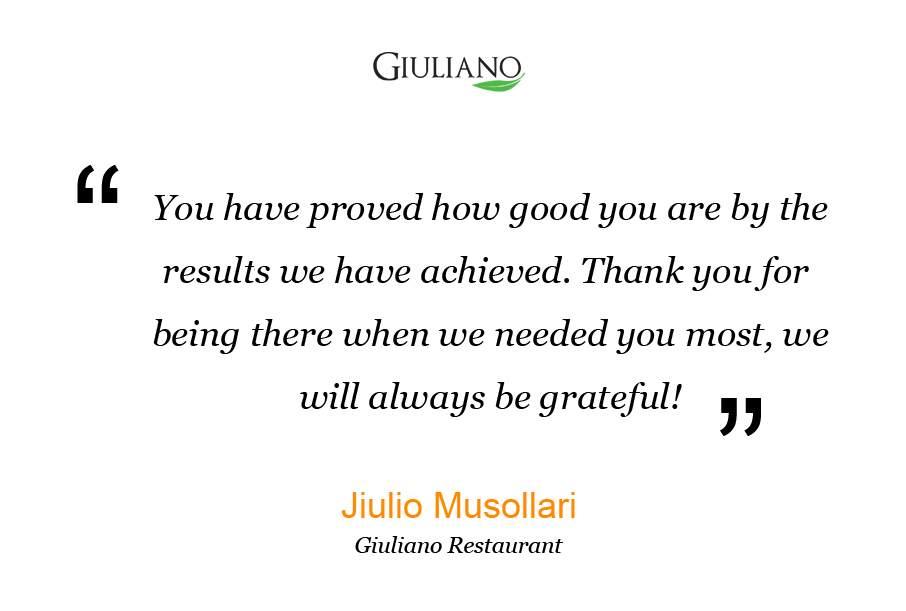 Giuliano - Testimonial