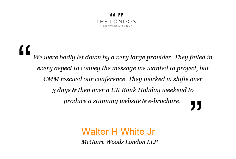 The London Conversations - Testimonial