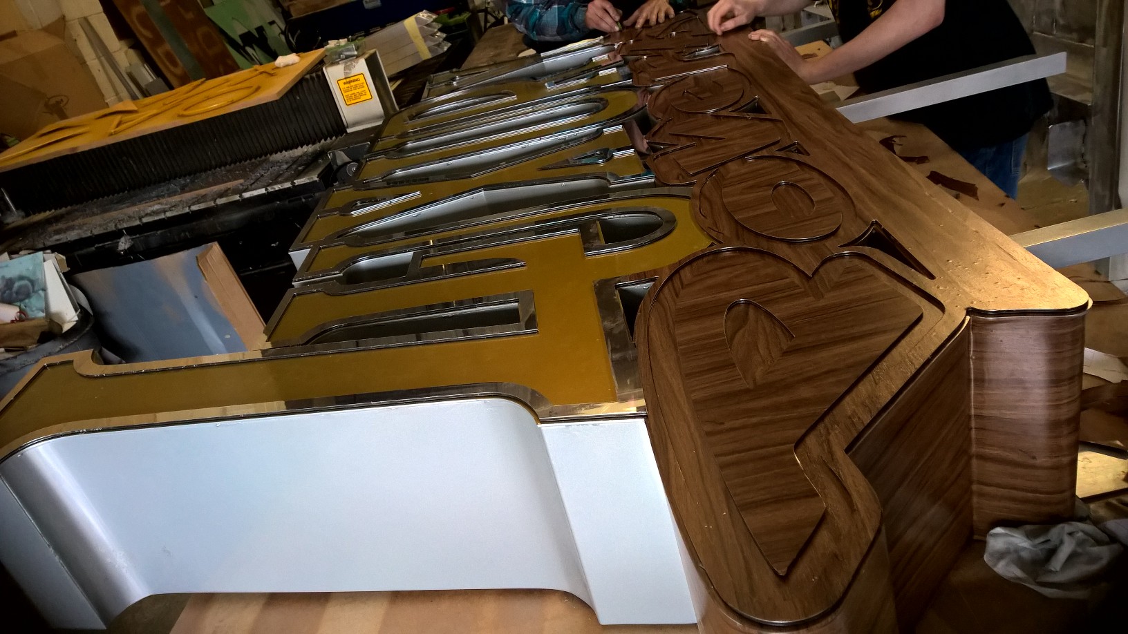 Wooden sign